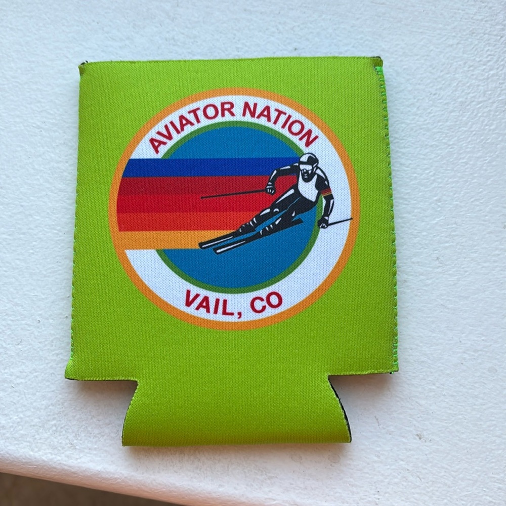 Aviator Nation Vail beer koozie